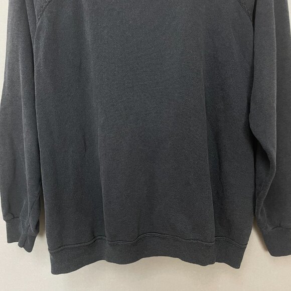 Vintage Patchwork Sweatshirt Black Size Large Quilt Patch One-Of-A-Kind Unique - Picture 6 of 13